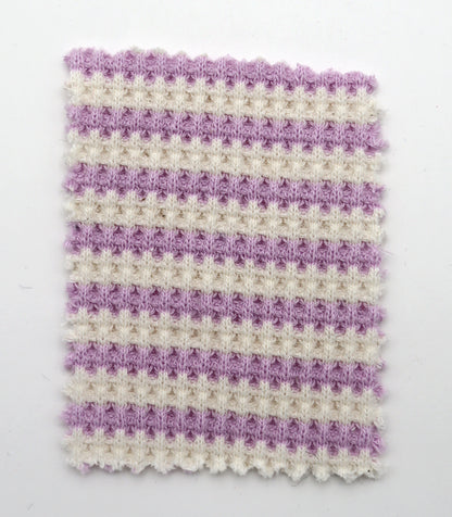 【25SS-362】先染めボーダーワッフルニット　/0.5ｙあたり = ～1025円