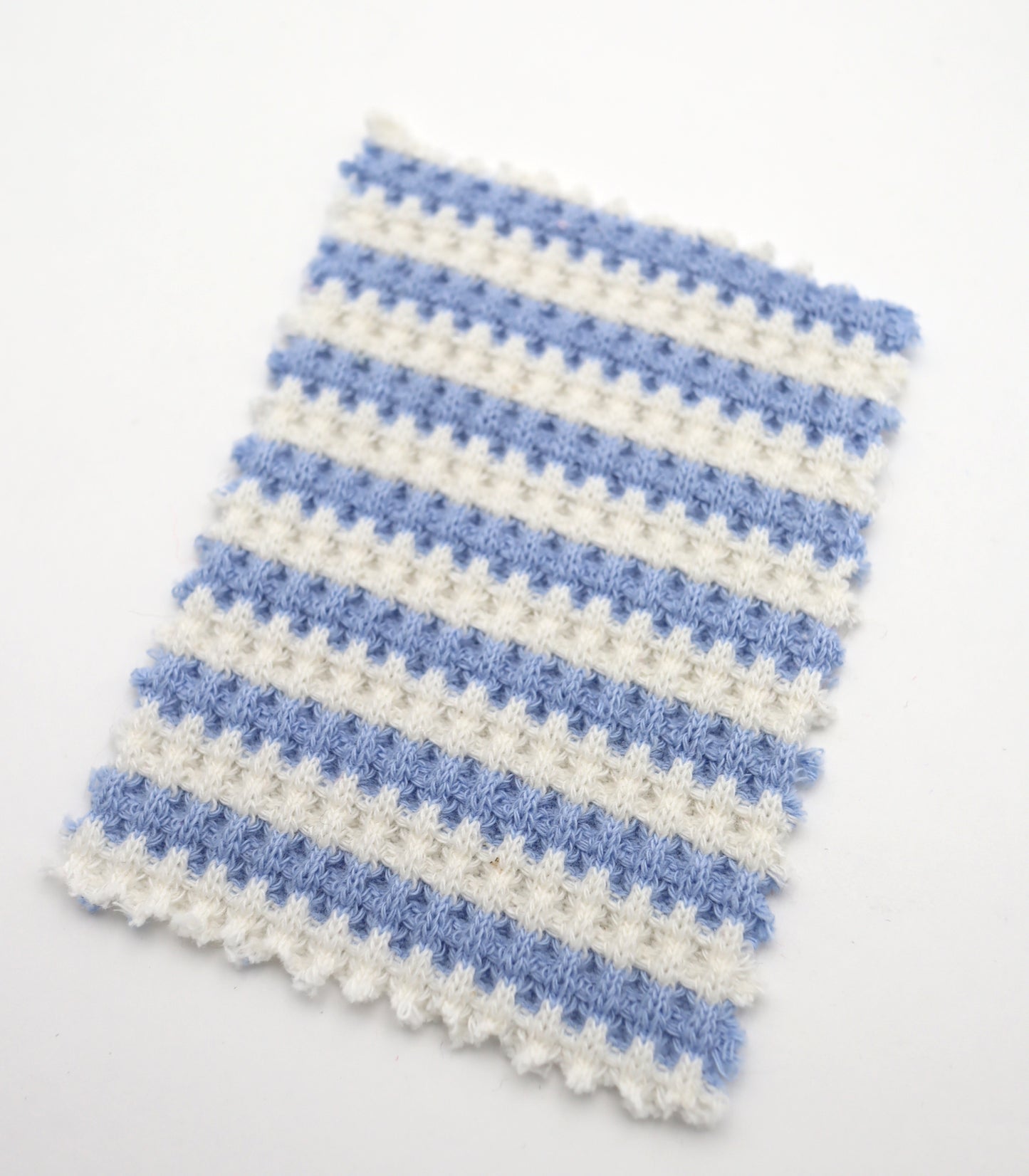 【25SS-362】先染めボーダーワッフルニット　/0.5ｙあたり = ～1025円