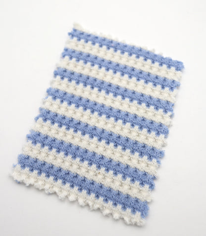 【25SS-362】先染めボーダーワッフルニット　/0.5ｙあたり = ～1025円