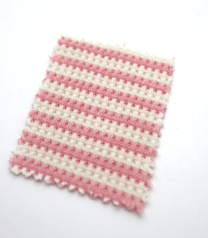 【25SS-362】先染めボーダーワッフルニット　/0.5ｙあたり = ～1025円