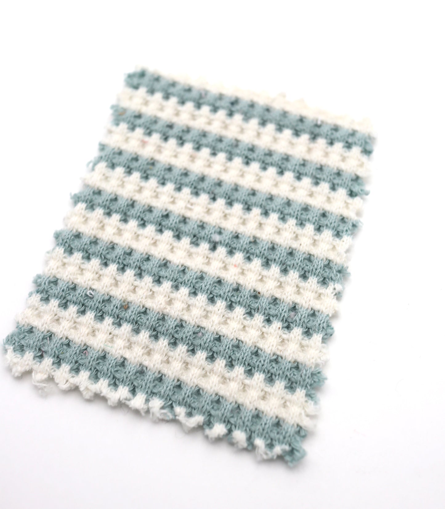 【25SS-362】先染めボーダーワッフルニット　/0.5ｙあたり = ～1025円