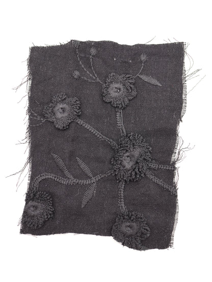 立体フリンジフラワー刺繍・ポリエステルボイル生地｜【生地幅】約127センチ 【混率】ポリエステル100％｜ドッグウェア・セレモニードレス・スカート向け