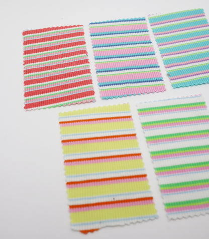 【25SS-366】先染めマルチボーダーテレコニット　/0.5ｙあたり = ～900円