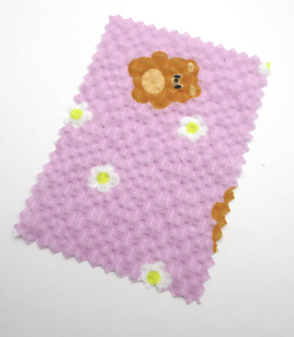 【25SS-245】くまちゃん×フラワープリントシアーサッカー　/0.5ｙあたり = ～760円