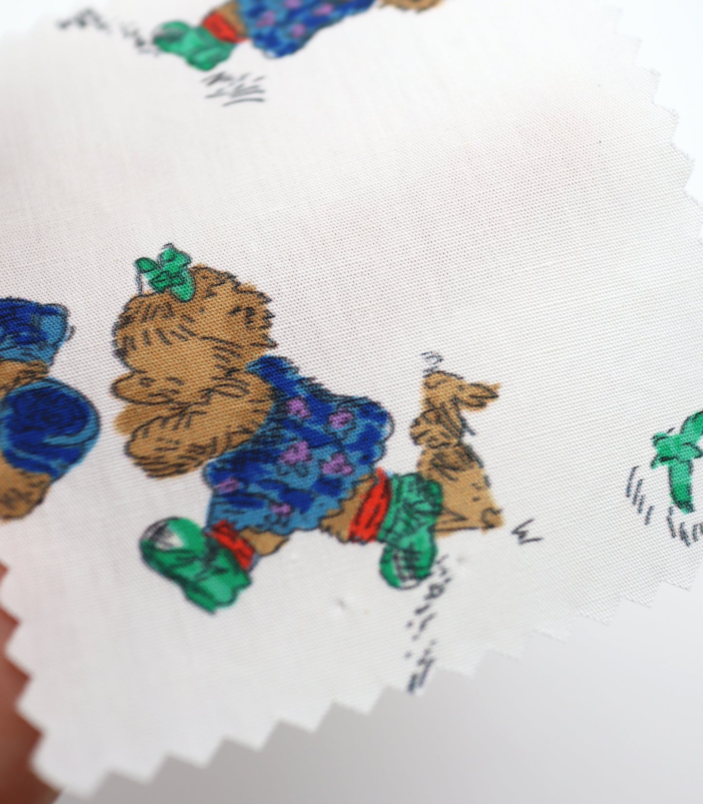 【25SS-246】追いかけっこクマちゃんプリント綿ローン　/0.5ｙあたり = ～850円