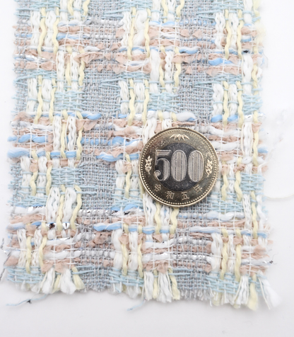 【25SS-331】ラメ糸入りミックスヤーンツイード　/0.5ｙあたり=～1055円