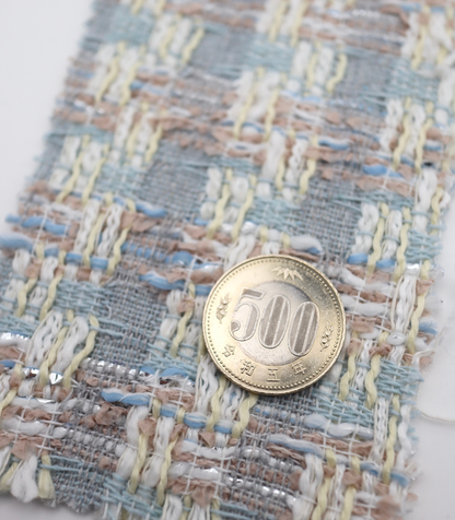 【25SS-331】ラメ糸入りミックスヤーンツイード　/0.5ｙあたり=～1055円
