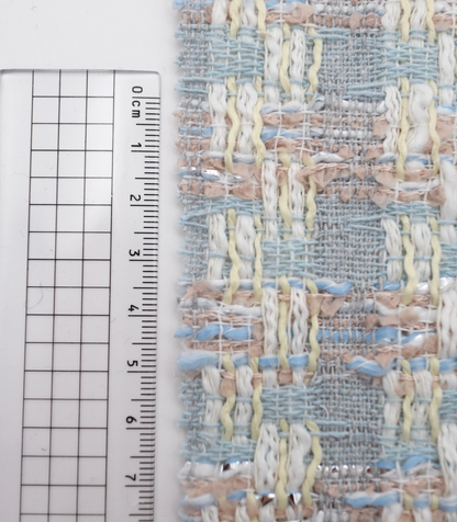 【25SS-331】ラメ糸入りミックスヤーンツイード　/0.5ｙあたり=～1055円