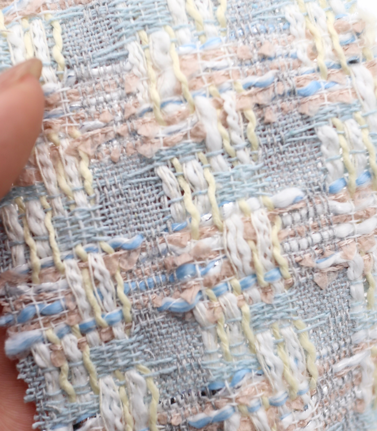 【25SS-331】ラメ糸入りミックスヤーンツイード　/0.5ｙあたり=～1055円