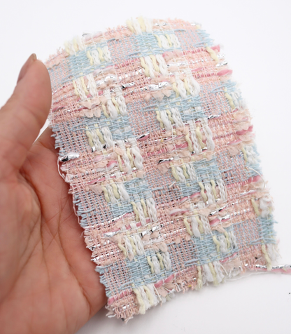 【25SS-331】ラメ糸入りミックスヤーンツイード　/0.5ｙあたり=～1055円