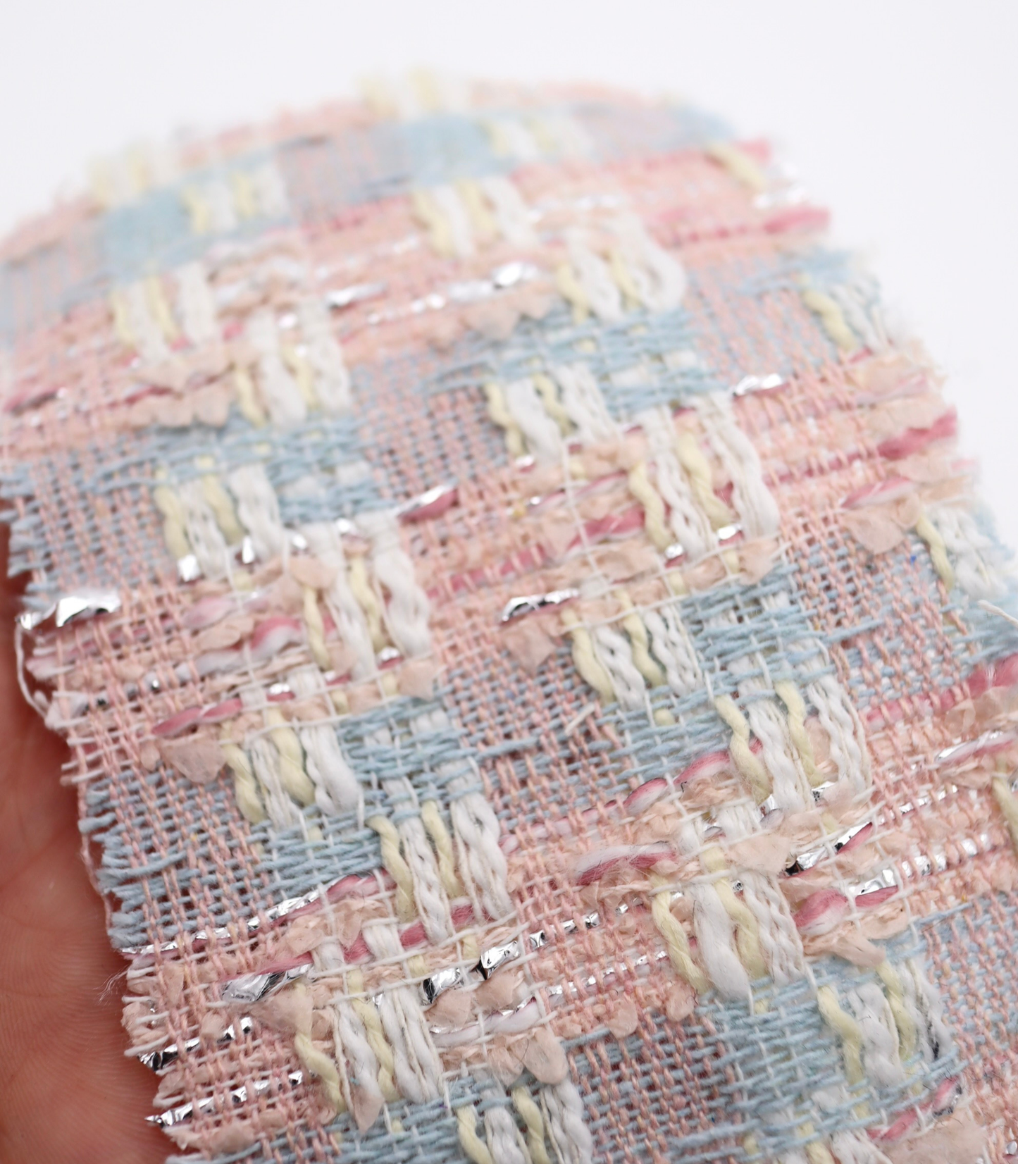 【25SS-331】ラメ糸入りミックスヤーンツイード　/0.5ｙあたり=～1055円