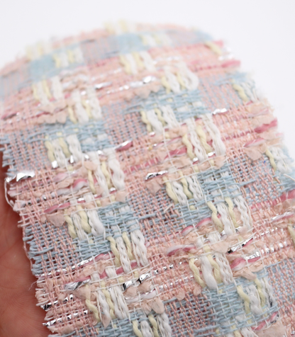 【25SS-331】ラメ糸入りミックスヤーンツイード　/0.5ｙあたり=～1055円