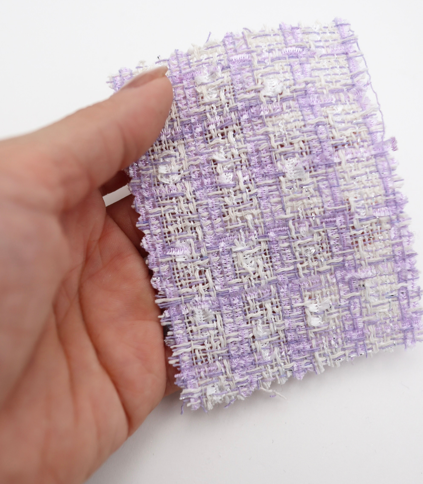 【25SS-350】フリンジヤーンミックスツイード　/0.5ｙあたり=～1020円