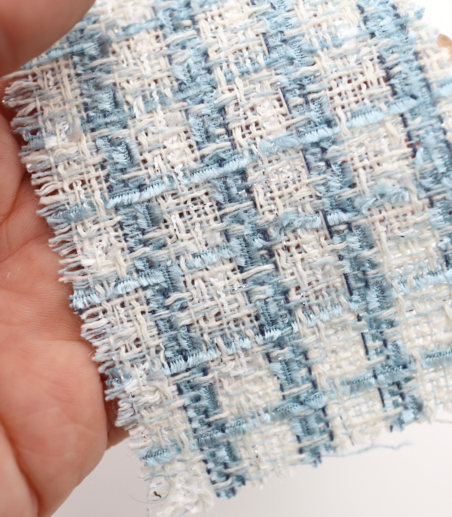 【25SS-350】フリンジヤーンミックスツイード　/0.5ｙあたり=～1020円