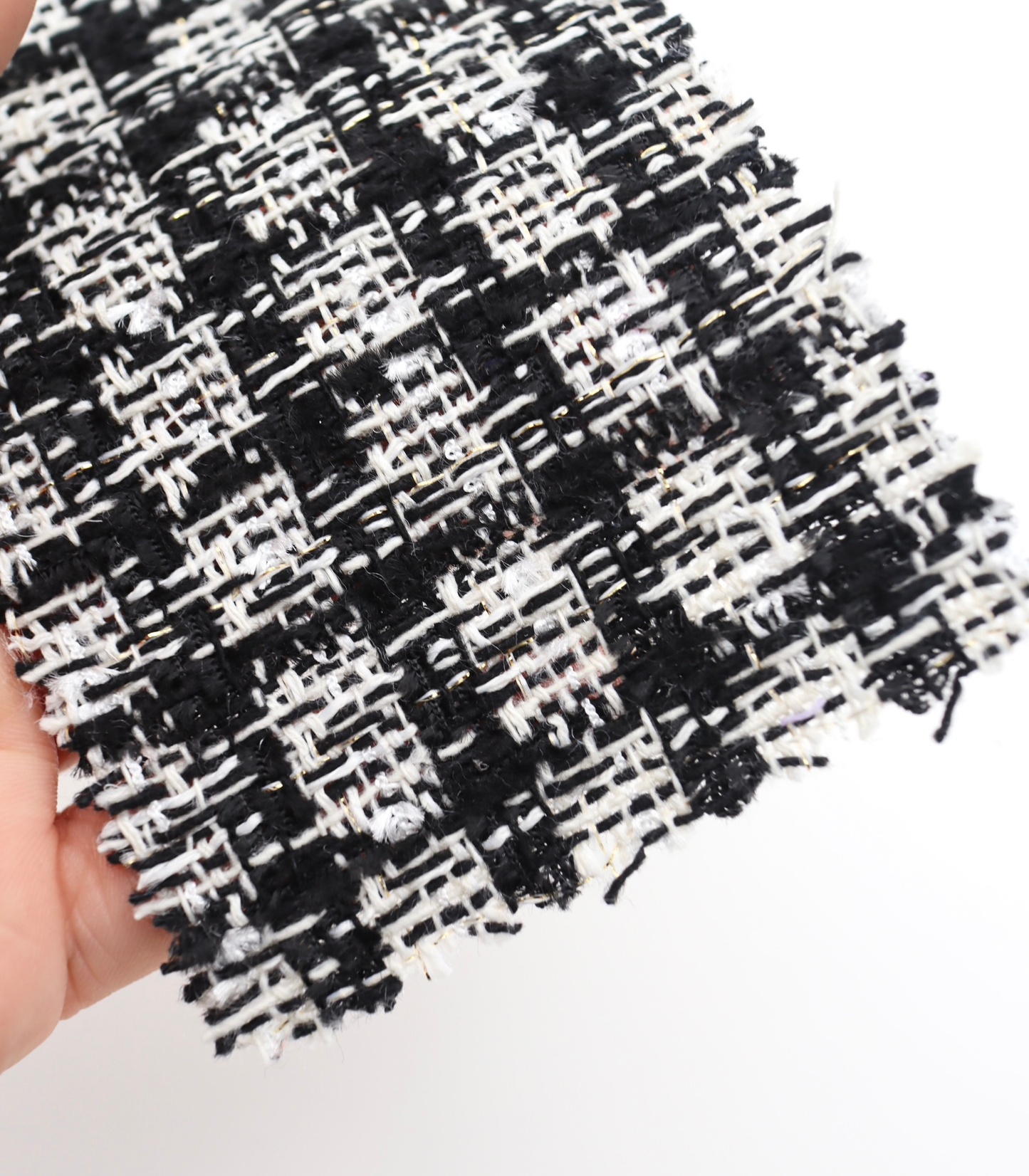 【25SS-350】フリンジヤーンミックスツイード　/0.5ｙあたり=～1020円