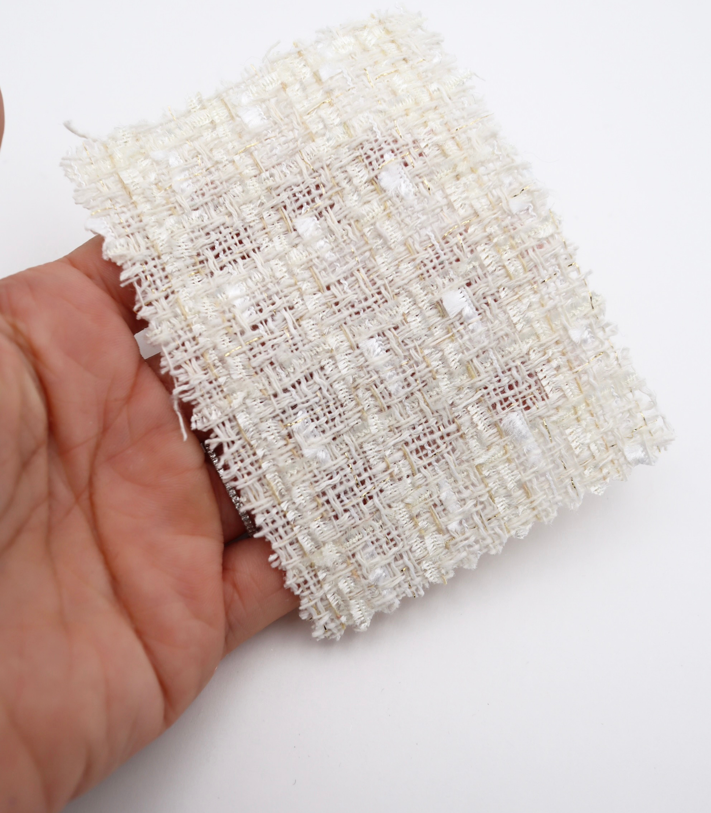 【25SS-350】フリンジヤーンミックスツイード　/0.5ｙあたり=～1020円