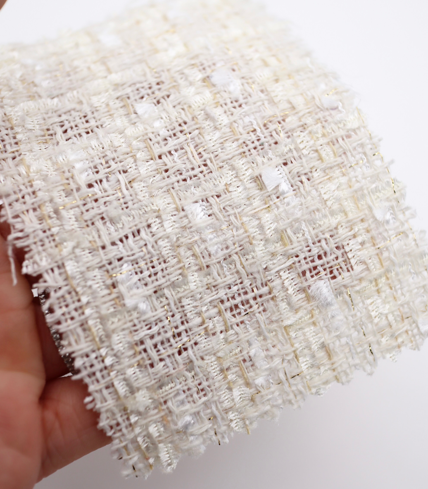 【25SS-350】フリンジヤーンミックスツイード　/0.5ｙあたり=～1020円