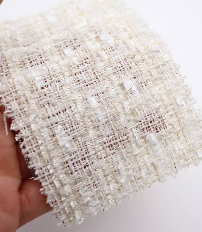 【25SS-350】フリンジヤーンミックスツイード　/0.5ｙあたり=～1020円