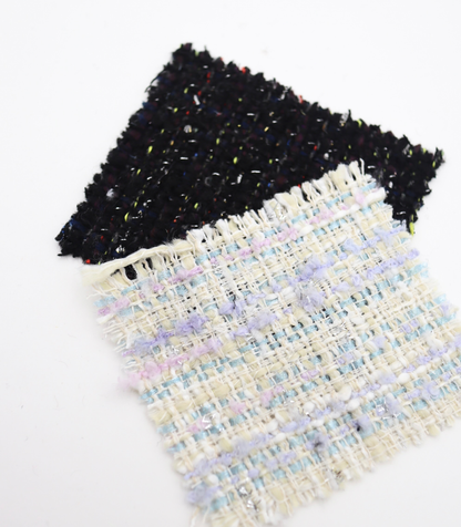 【25SS-329】ラメ糸ミックスヤーンツイード　/0.5ｙあたり=～1165円