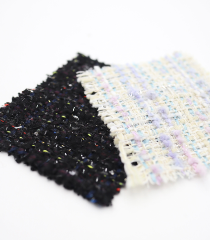 【25SS-329】ラメ糸ミックスヤーンツイード　/0.5ｙあたり=～1165円