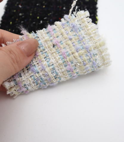 【25SS-329】ラメ糸ミックスヤーンツイード　/0.5ｙあたり=～1165円