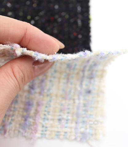 【25SS-329】ラメ糸ミックスヤーンツイード　/0.5ｙあたり=～1165円