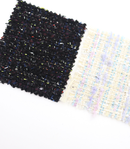【25SS-329】ラメ糸ミックスヤーンツイード　/0.5ｙあたり=～1165円