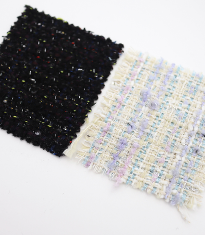 【25SS-329】ラメ糸ミックスヤーンツイード　/0.5ｙあたり=～1165円