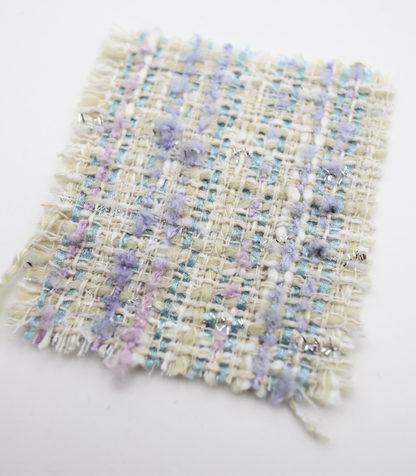 【25SS-329】ラメ糸ミックスヤーンツイード　/0.5ｙあたり=～1165円