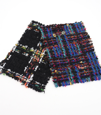 【25SS-330】ミックスカラフルヤーンツィード　/0.5ｙあたり=～1125円