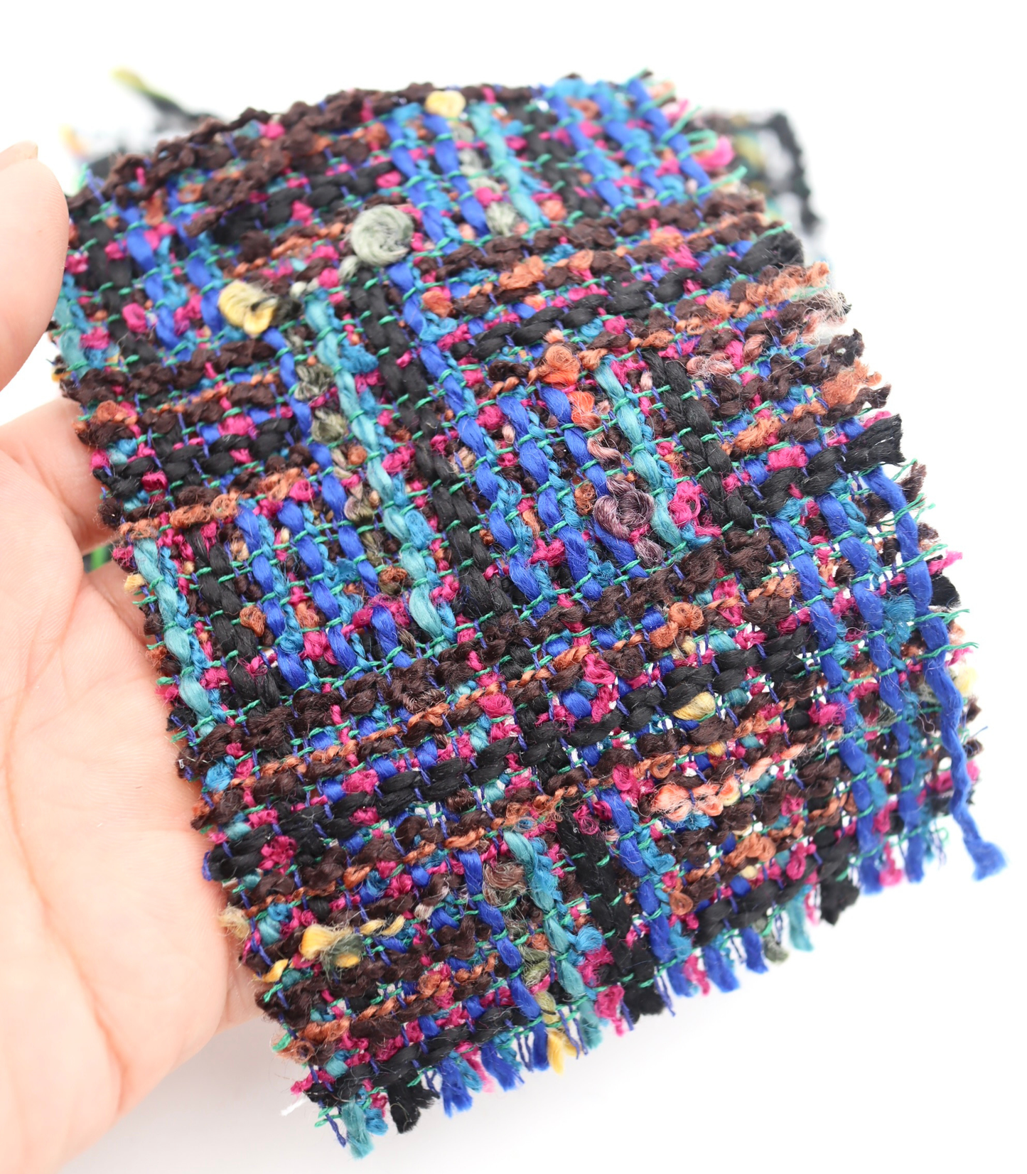 【25SS-330】ミックスカラフルヤーンツィード　/0.5ｙあたり=～1125円