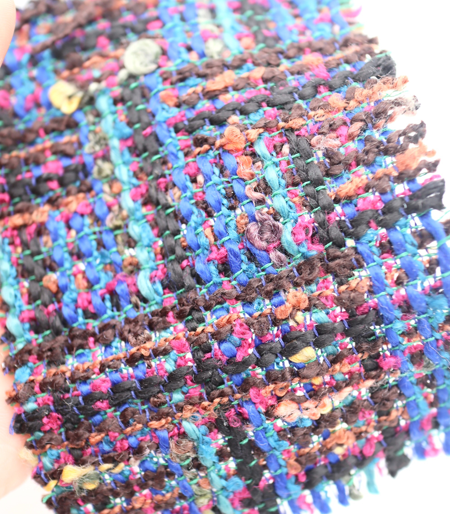 【25SS-330】ミックスカラフルヤーンツィード　/0.5ｙあたり=～1125円