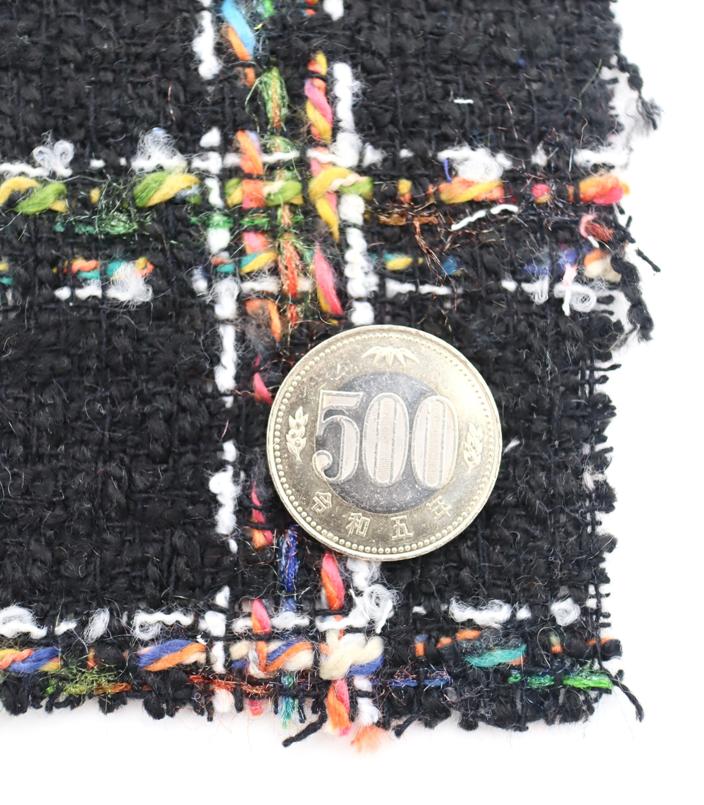 【25SS-330】ミックスカラフルヤーンツィード　/0.5ｙあたり=～1125円