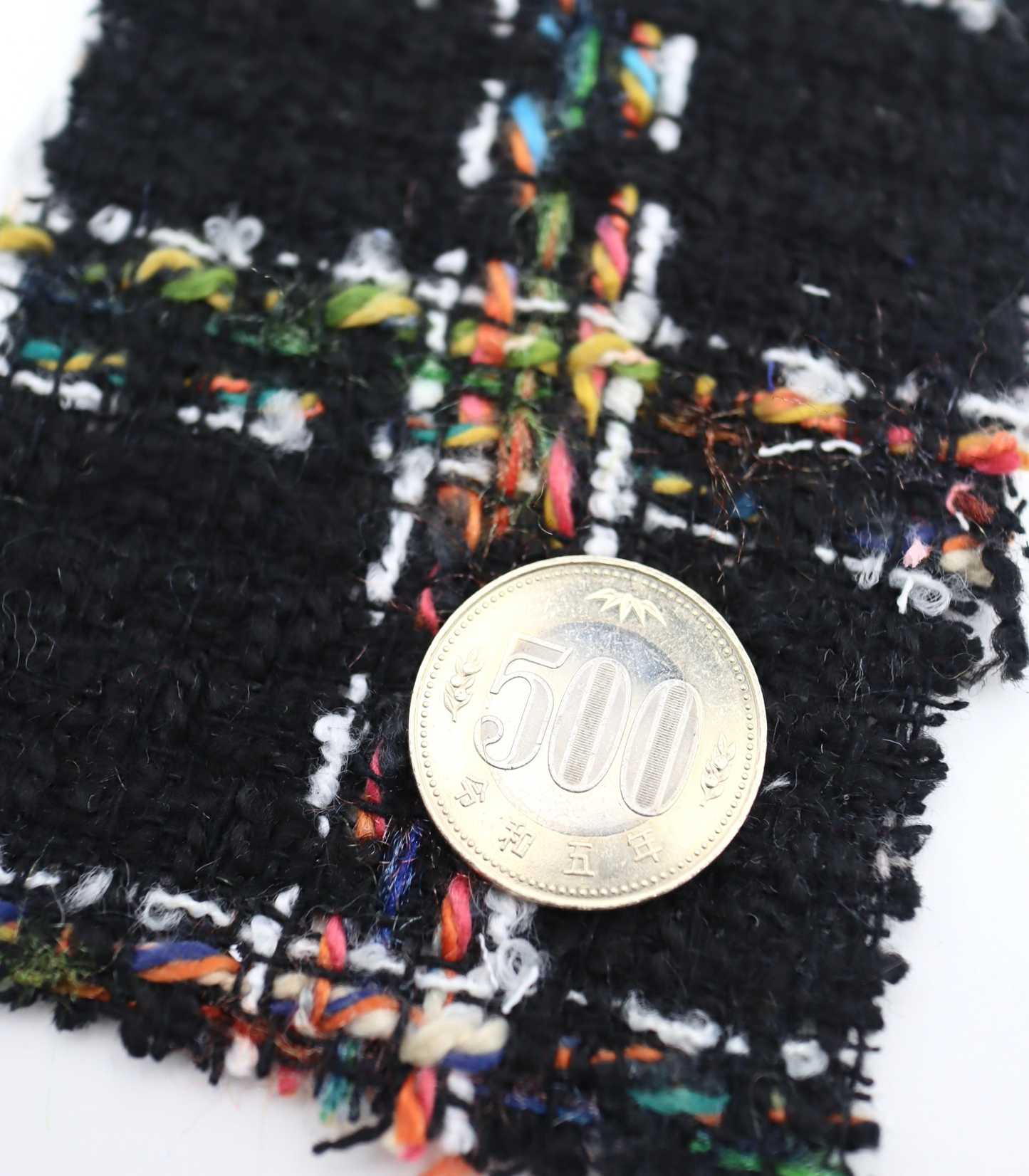 【25SS-330】ミックスカラフルヤーンツィード　/0.5ｙあたり=～1125円