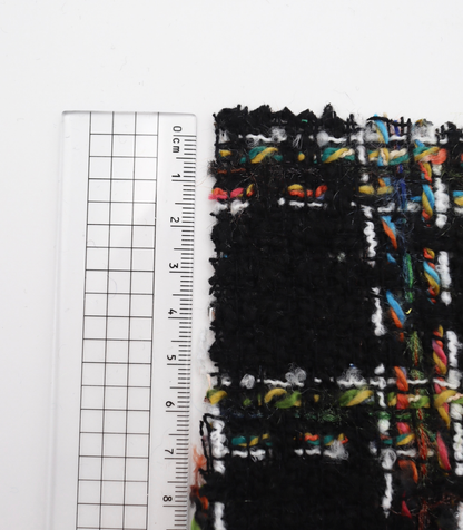 【25SS-330】ミックスカラフルヤーンツィード　/0.5ｙあたり=～1125円