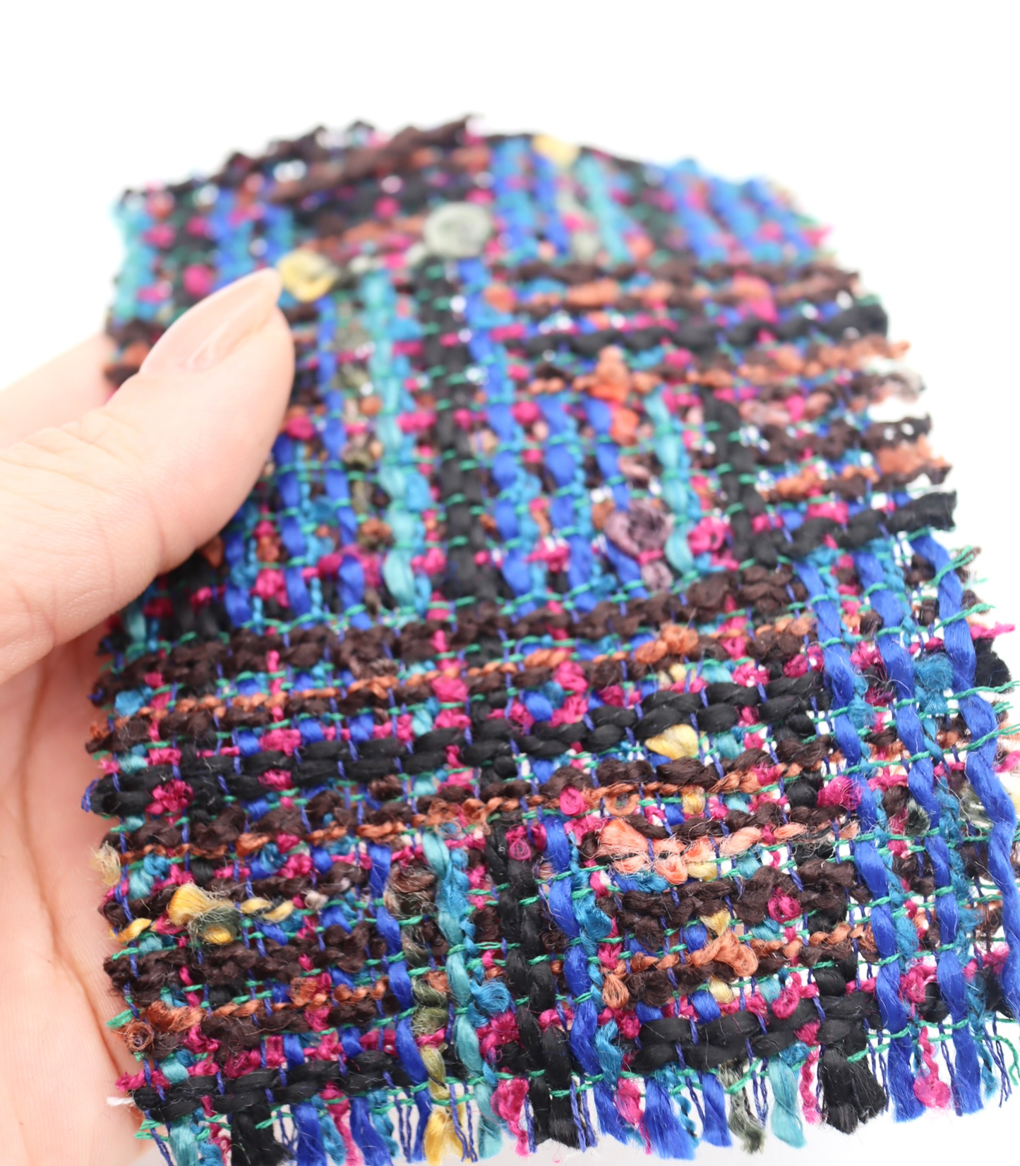 【25SS-330】ミックスカラフルヤーンツィード　/0.5ｙあたり=～1125円