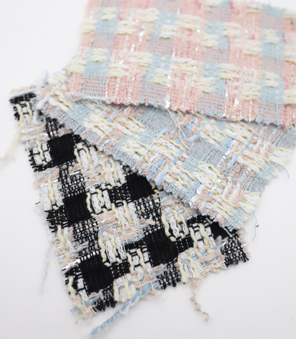 【25SS-331】ラメ糸入りミックスヤーンツイード　/0.5ｙあたり=～1055円