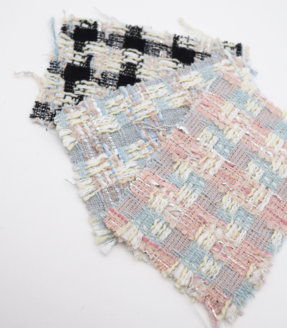 【25SS-331】ラメ糸入りミックスヤーンツイード　/0.5ｙあたり=～1055円