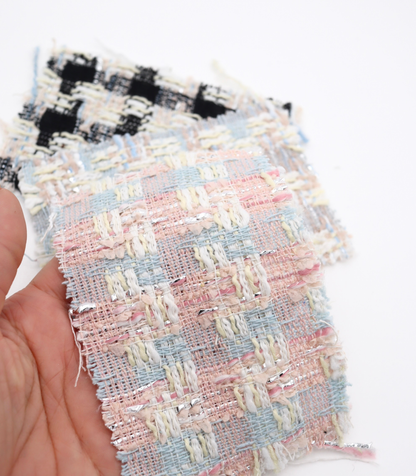 【25SS-331】ラメ糸入りミックスヤーンツイード　/0.5ｙあたり=～1055円
