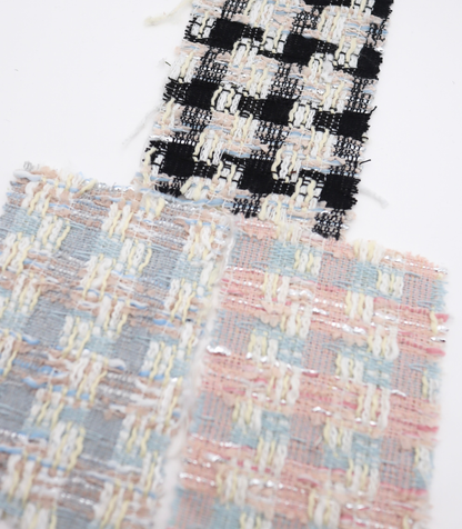 【25SS-331】ラメ糸入りミックスヤーンツイード　/0.5ｙあたり=～1055円