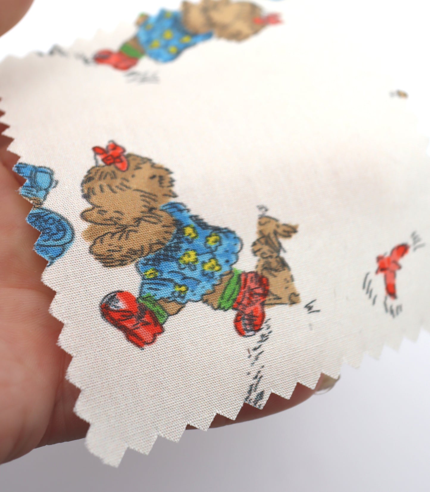 【25SS-246】追いかけっこクマちゃんプリント綿ローン　/0.5ｙあたり = ～850円