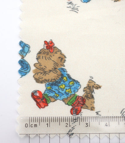【25SS-246】追いかけっこクマちゃんプリント綿ローン　/0.5ｙあたり = ～850円