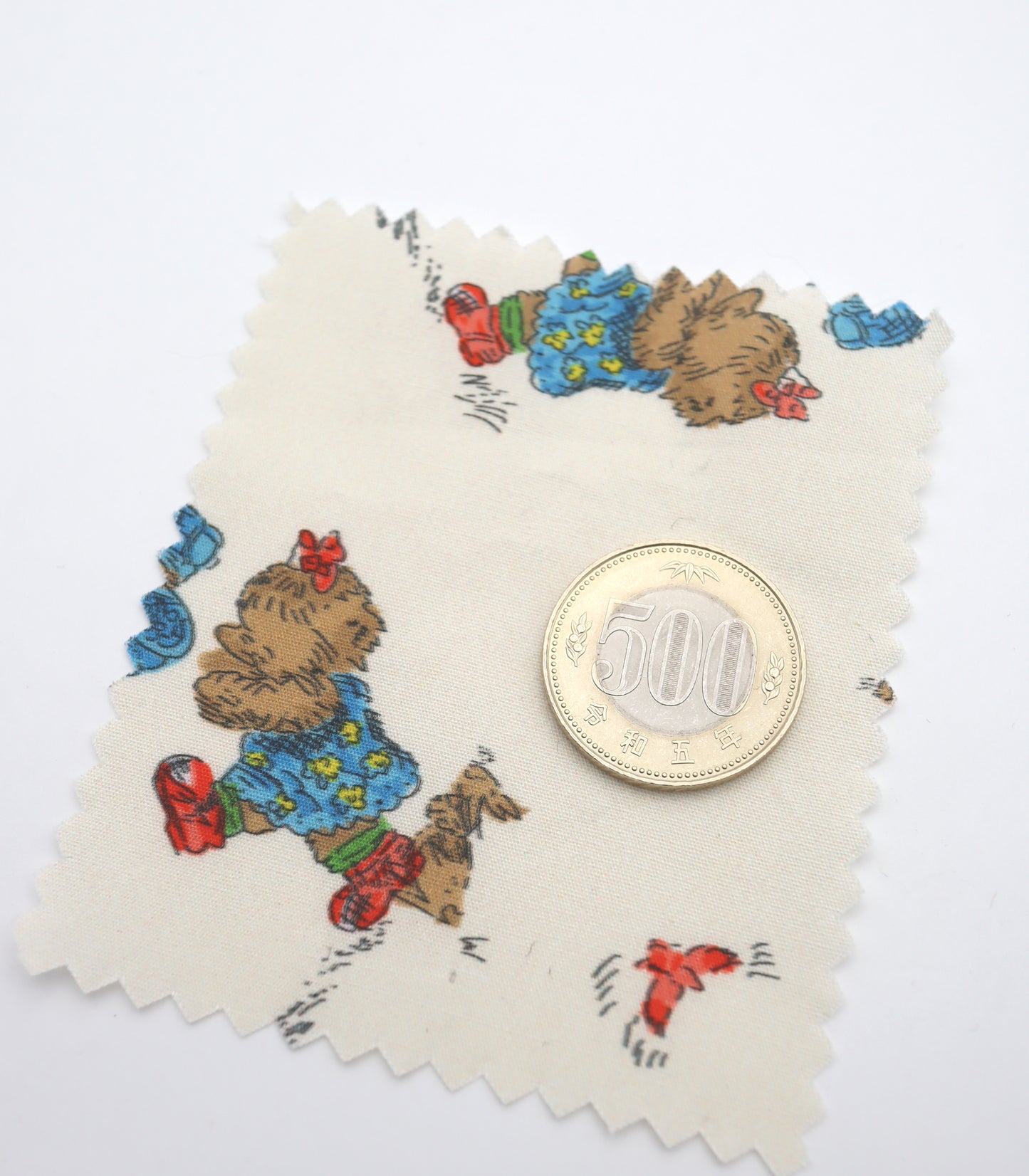 【25SS-246】追いかけっこクマちゃんプリント綿ローン　/0.5ｙあたり = ～850円