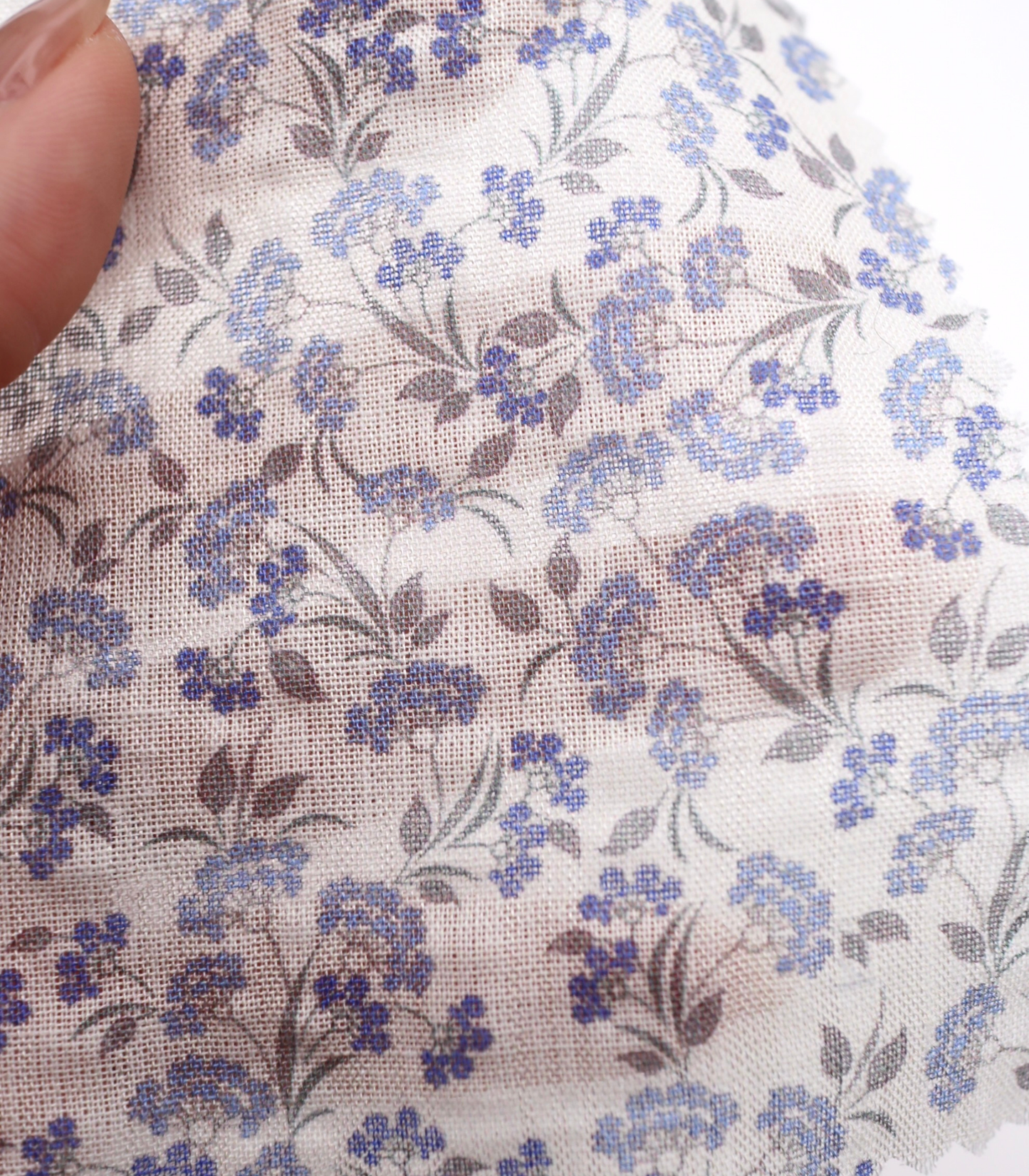 【25SS-413】小花柄プリントヴィンテージワッシャーローン　/0.5ｙあたり=～705円