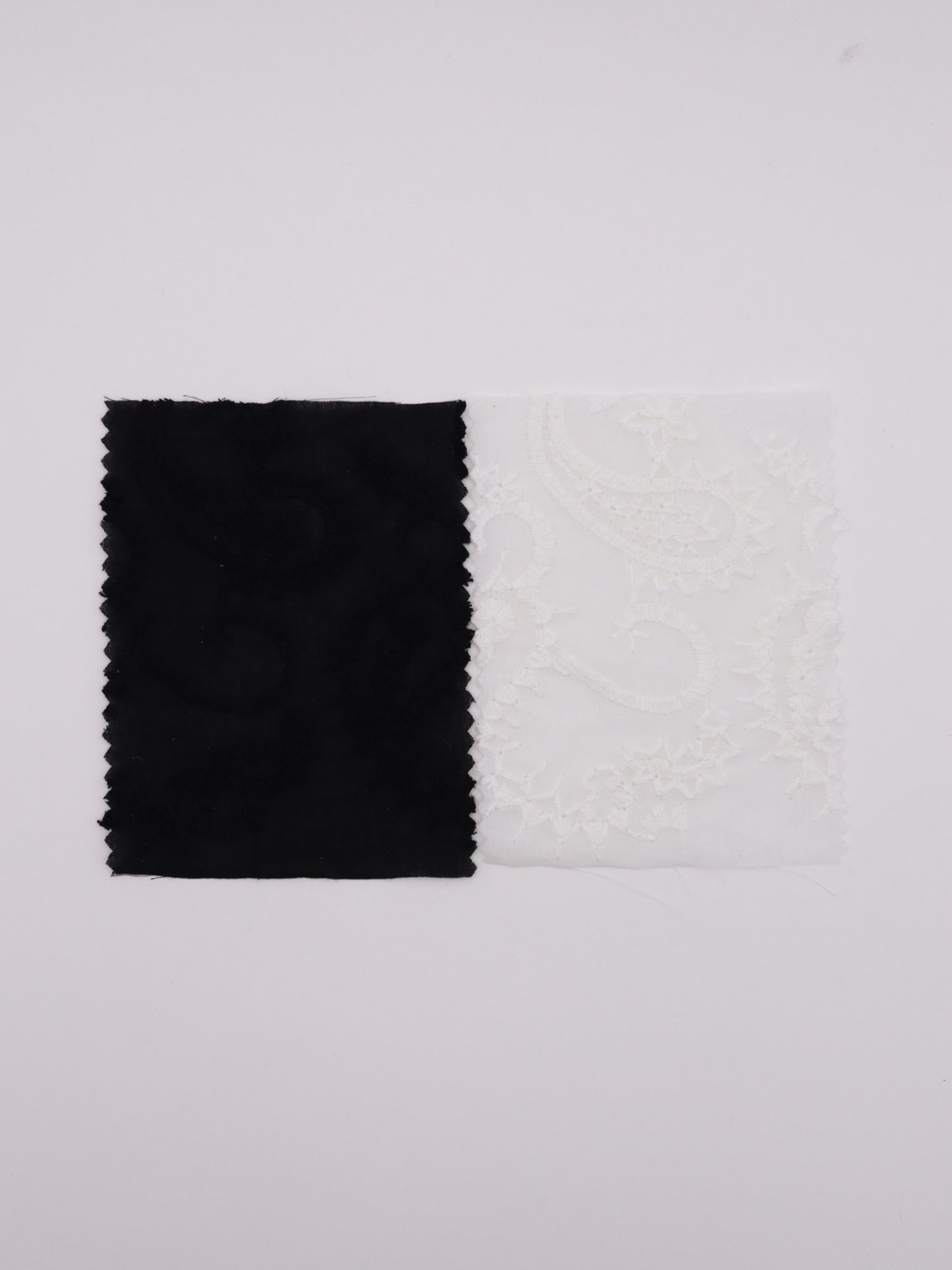 綿100%・ペイズリー刺繍レース生地｜【生地幅】約132センチ 【混率】綿100％｜春夏ブラウス・ワンピース・子供服向け 26SS-102