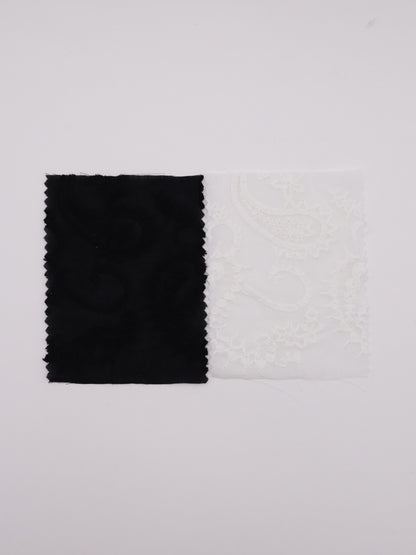 綿100%・ペイズリー刺繍レース生地｜【生地幅】約132センチ 【混率】綿100％｜春夏ブラウス・ワンピース・子供服向け 26SS-102