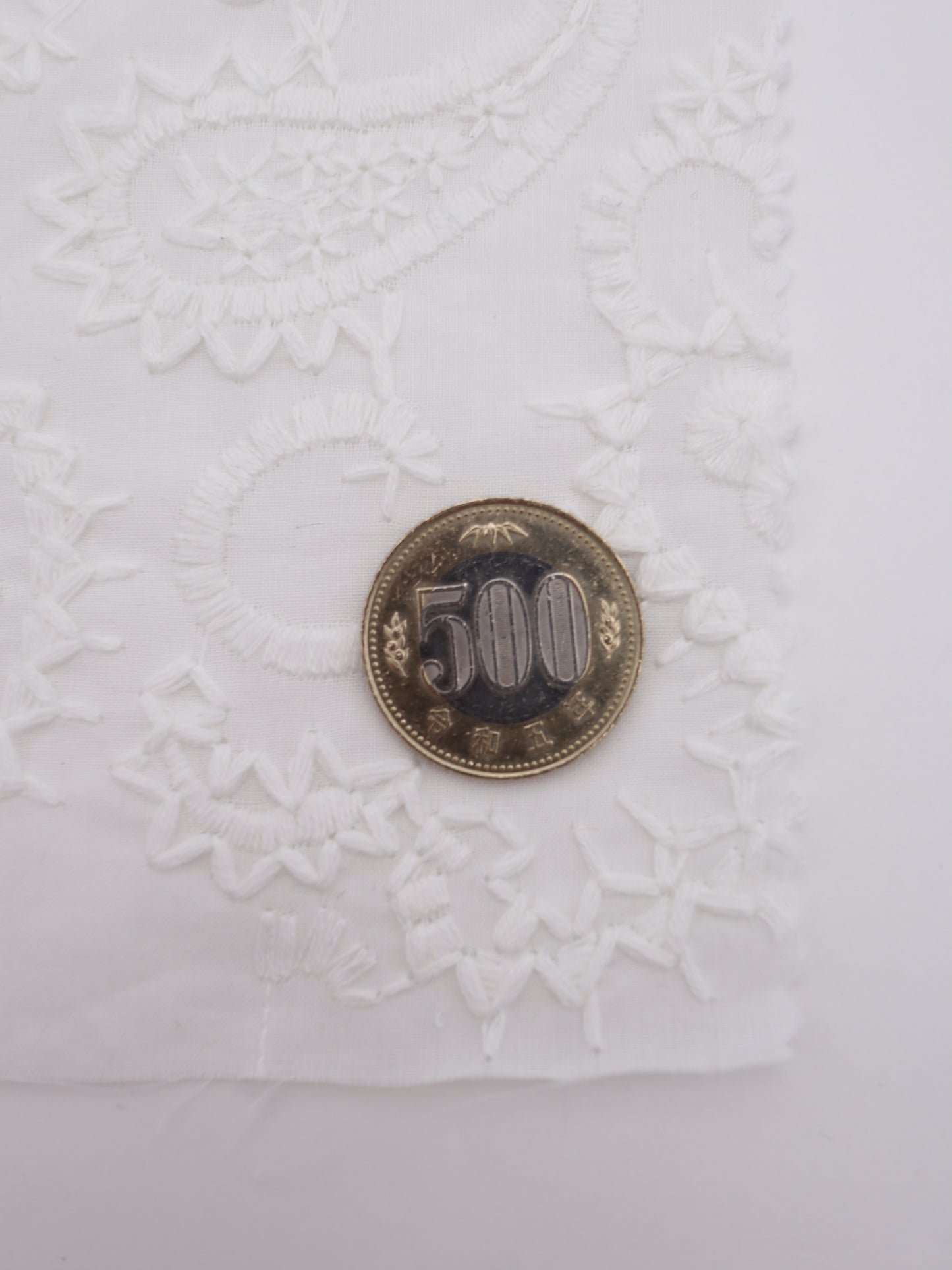 綿100%・ペイズリー刺繍レース生地｜【生地幅】約132センチ 【混率】綿100％｜春夏ブラウス・ワンピース・子供服向け 26SS-102