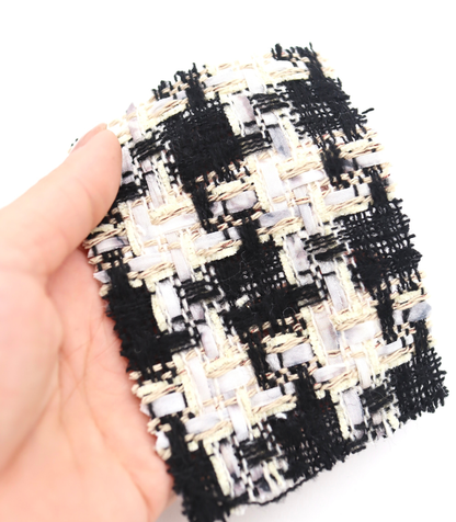 【25SS-337】テープヤーンラメ混ツイード　/0.5ｙあたり=～1220円