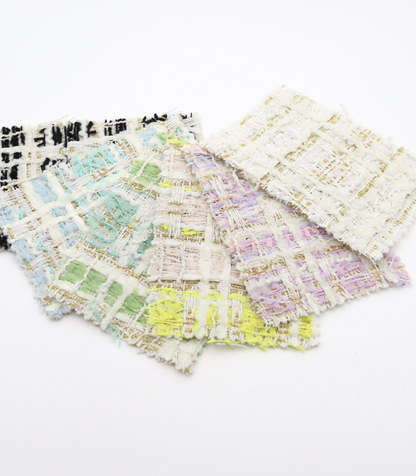 【25SS-338】テープヤーンラメ混ツィード　/0.5ｙあたり=～1235円
