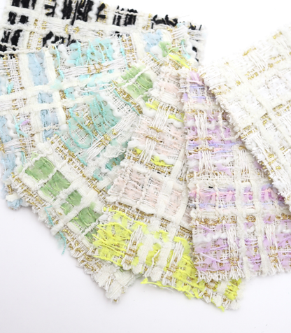 【25SS-338】テープヤーンラメ混ツィード　/0.5ｙあたり=～1235円